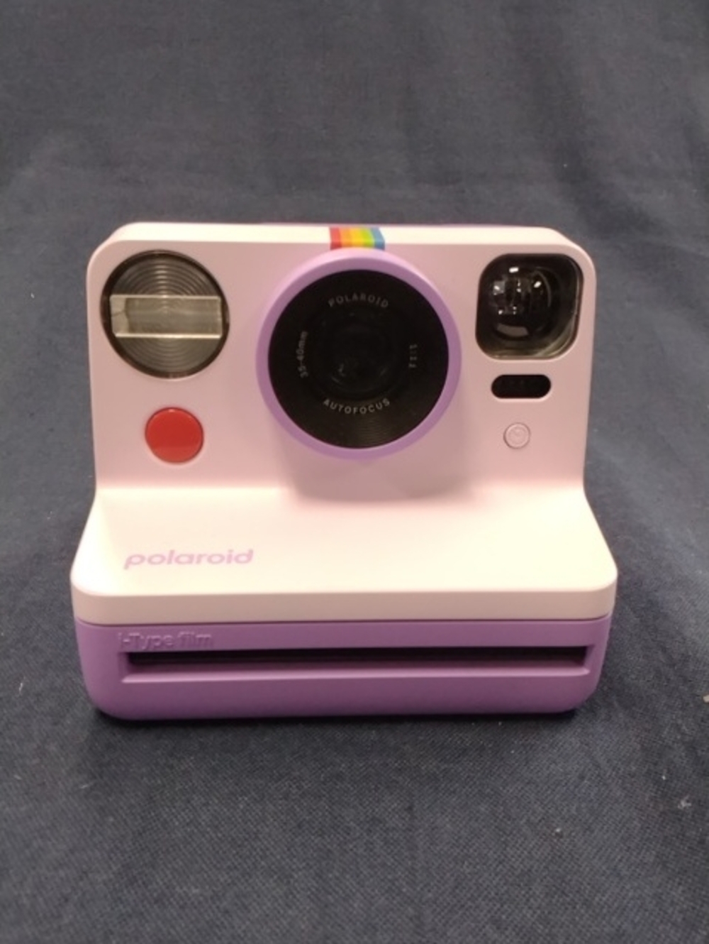 Polaroid Pastel Pink and Lavender Instant Camera with Rainbow Accent